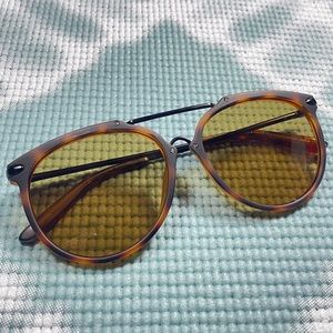 Marc by Marc Jacobs round aviator tortoise shell sunglasses